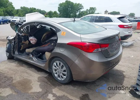 2012 Hyundai Elantra Gls from USA, damaged, VIN 5NPDH4AE7CH096129